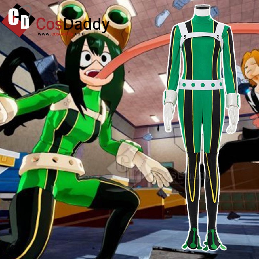 tsuyu asui in hero costume